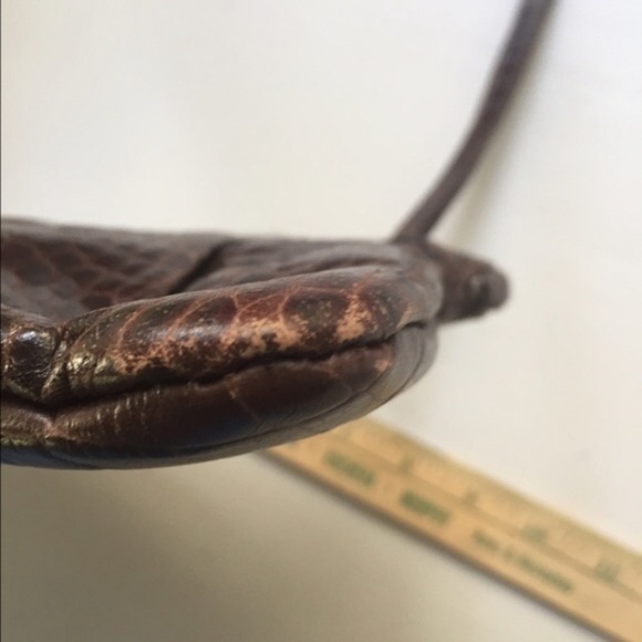 Alfani brown leather clutch - Picture 3 of 4